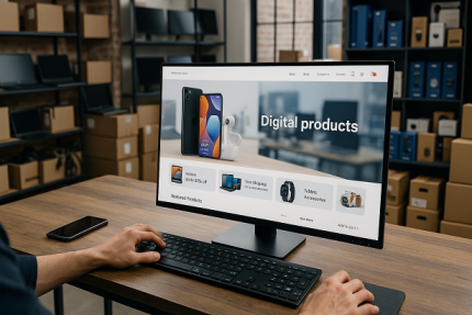طراحی سایت فروشگاه دیجیتال