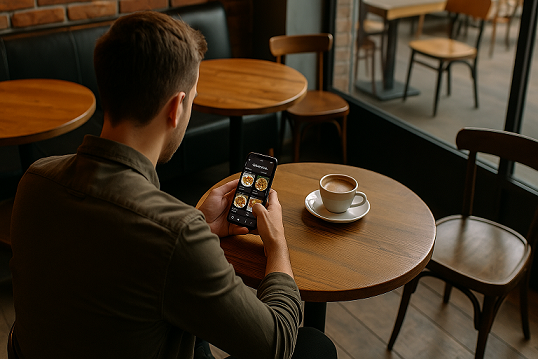 طراحی سایت کافه و رستوران